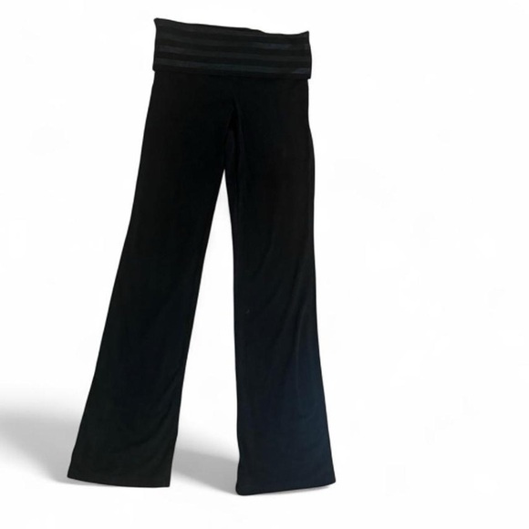 2012 PINK Victoria's Secret Black Sequin Foldover Leggings - Picture 5 of 9